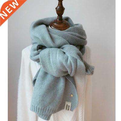 2021 Women Solid Cashmere Scarves Lady Winter Thicken Warm S