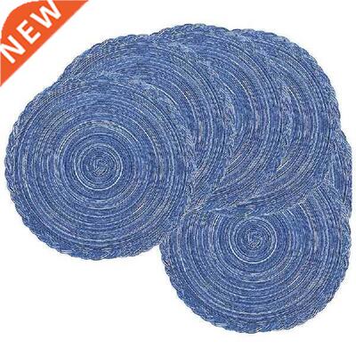 New Round Woven Place Mats Set Of 6 Table Mat Woven