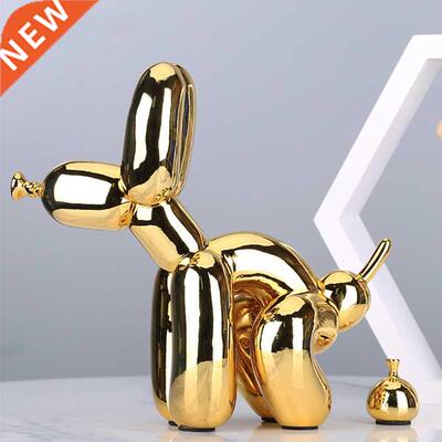 Creatve Poop Balloon Dog Statue Home Decoraton Modern nor