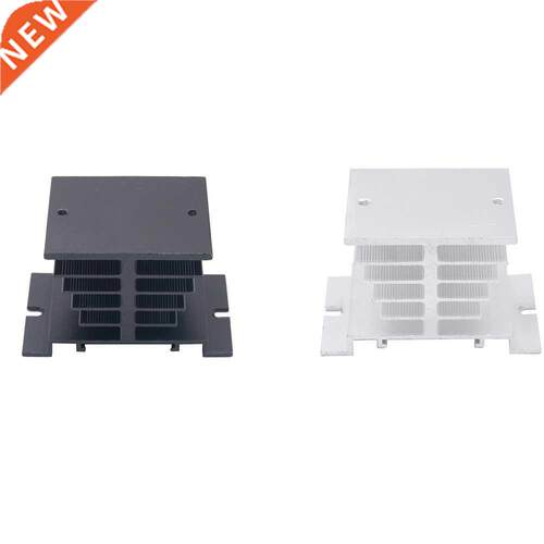 1pc Black Single Phase Sid State Relay SSR Aluminum Heat S