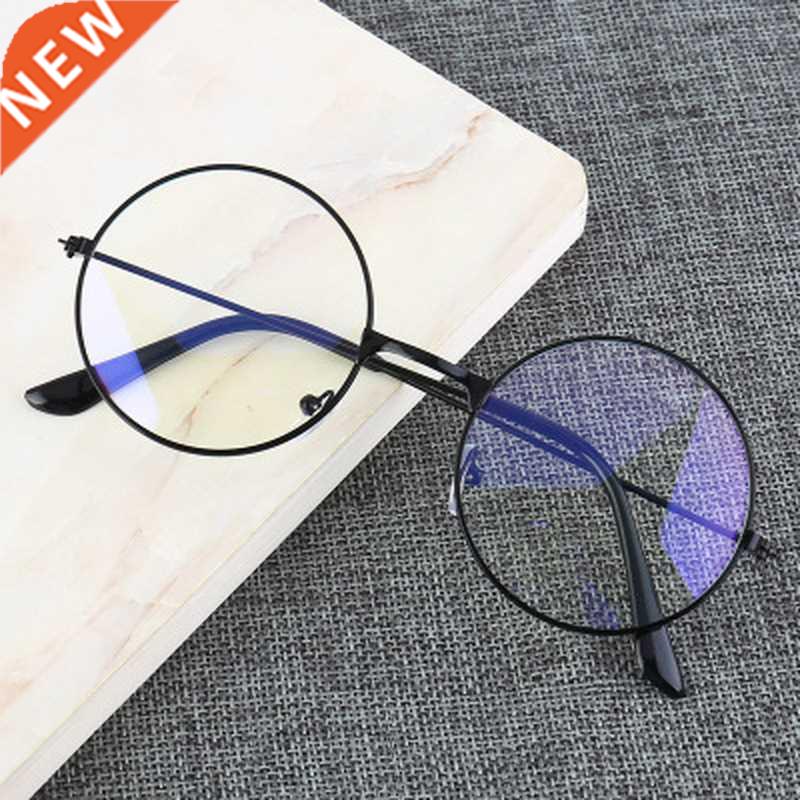 2021 New fashion simple unisex round Plain glasses for men w