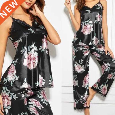 New Fashion Women Ladies Sveless Bla Lace Floral Nightw