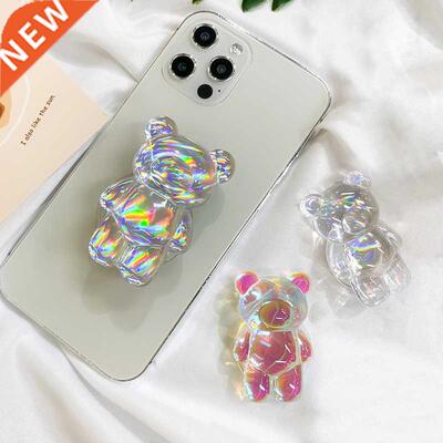 Korea Aurora Laser Bear Cell Phone Holder Grip Tok Bracket f