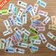 Sticker Tag Customize Stickers Perso 100Pcs Waterproof Name
