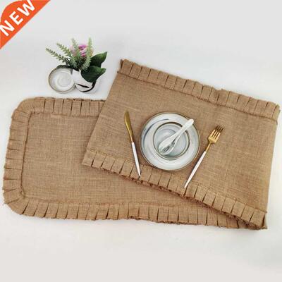 European Style Vintage Jute Table Runner Country Event