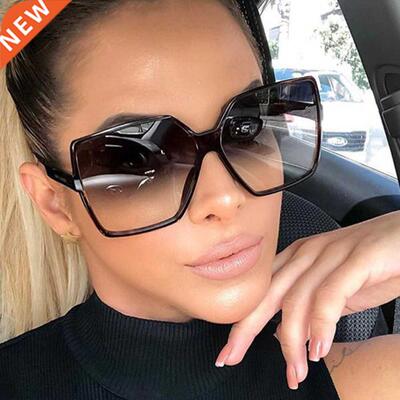 2021 new brand sunglasses Square glasses Personalized cat ey