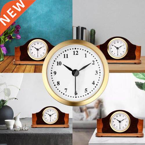 61mm Quartz Clock Insert Movement Wall Clock Gold Rim Batter