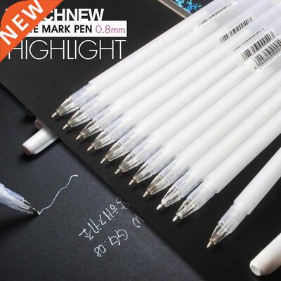 Pcs TOUCHNEW 0.8mm White Highlighter Art Markers Gel Pen S
