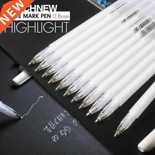 Pcs TOUCHNEW 0.8mm White Highlighter Art Markers Gel Pen S