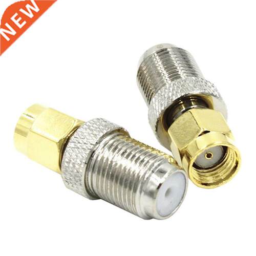 RF coaxial coax adapter RP-SMA male to F female,silver