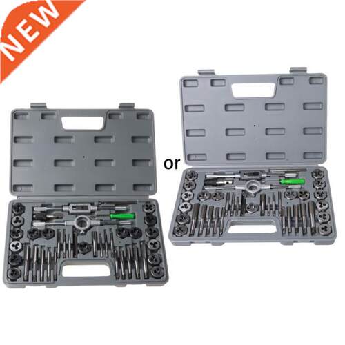 40 Pcs Metric Tap Die Set Hand Threading Tool Tungsten Carbi