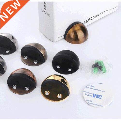 Non Punching Sticker Hidden Stainless Steel Rubber Door Stop