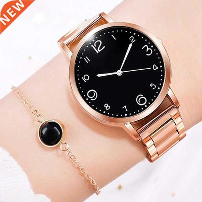 2022 New Fashion?Watch Women Luxury Simple Steel Band Watch