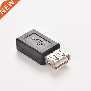 Black USB 2.0 Type A Female to B Female Micro USB 5 Pin Data