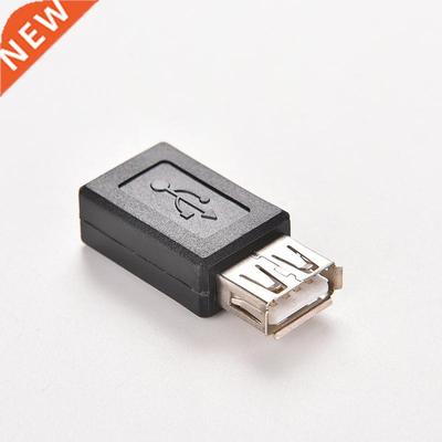 Black USB 2.0 Type A Female to B Female Micro USB 5 Pin Data