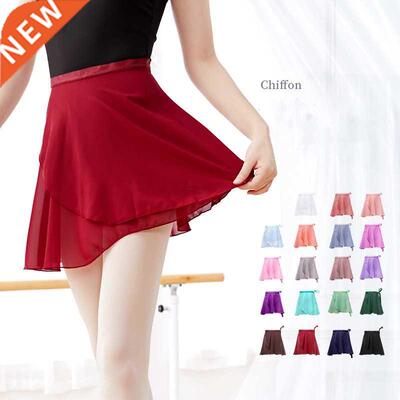 Adult Chiffon Ballet Dance Tutu Skirt Women Girls Gymnastics