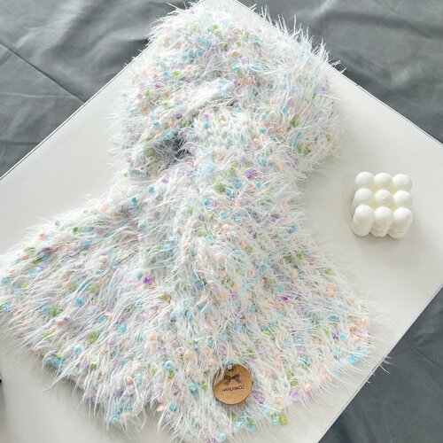 春日来信围巾手工diy毛线材料包