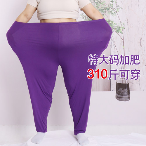 310斤特大码超肥薄款保暖秋裤女