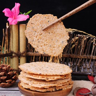 余小妹梅干菜锅巴黑芝麻锅巴皖南特产农家传统美食酥脆薄好吃方便