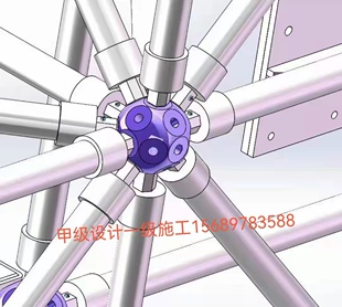 螺栓球网架管桁架干煤棚体育馆风雨操场加油站罩棚球形钢结构网u.