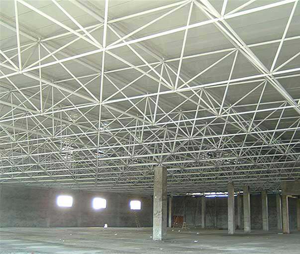 球形钢结构螺栓球焊接球网架风雨操场看台干煤棚体育场加油站罩棚