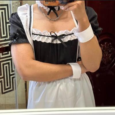 大码男仆装cos性感加大围裙猫耳变装伪娘女装大佬男仆cos服女仆