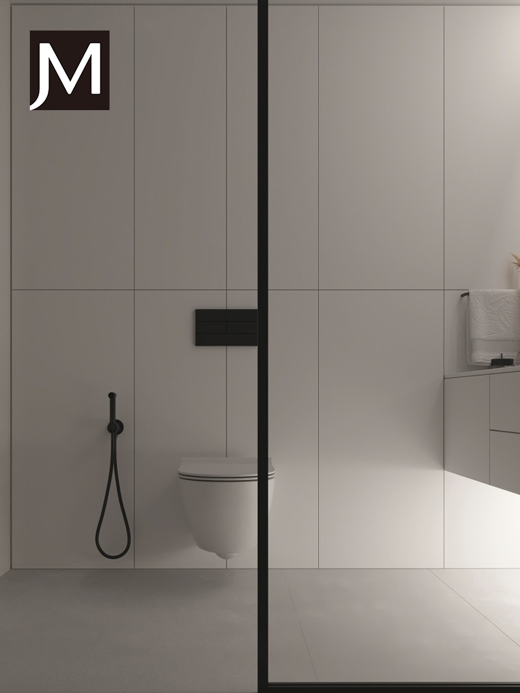 漫侘寂柔大板水泥灰色地砖 风卫生间微素色客厅瓷砖简 面厨房餐厅