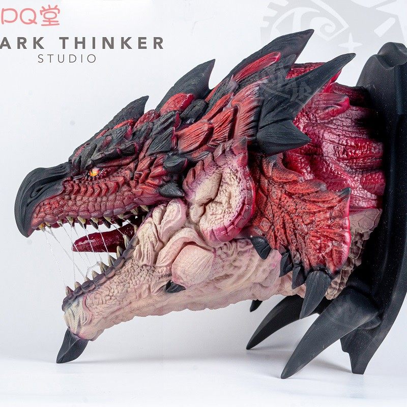 现货 spark thinker studio 怪物猎人系列 雄火龙头部 雕像