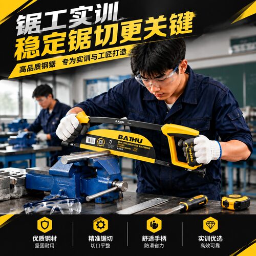 校园实训竞赛专用钢锯架钳工锯