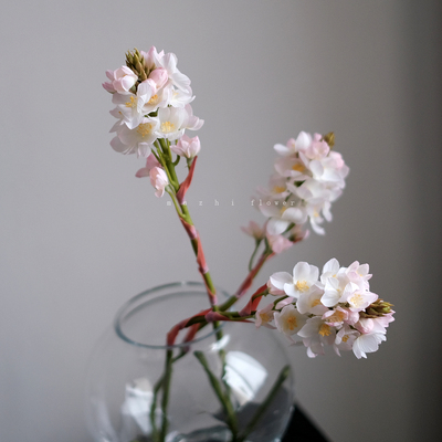 粉色圣心百合轻奢仿真花客厅插花