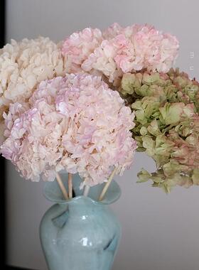 绣球永生花干花花束客厅摆设高级感真花风干天然轻奢桌面装饰摆件