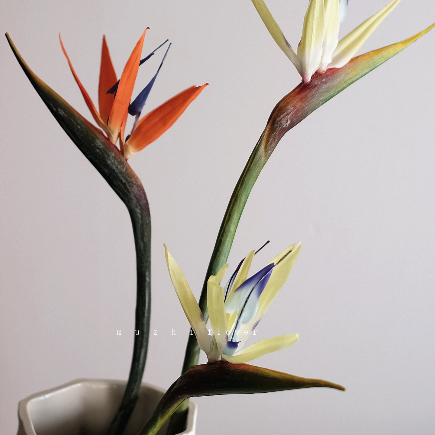 轻奢高端逼真天堂鸟仿真花束