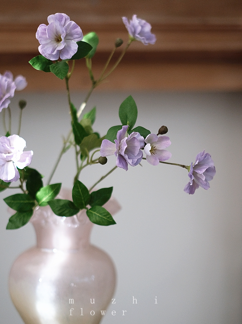 山野海棠仿真花束客厅餐桌摆花
