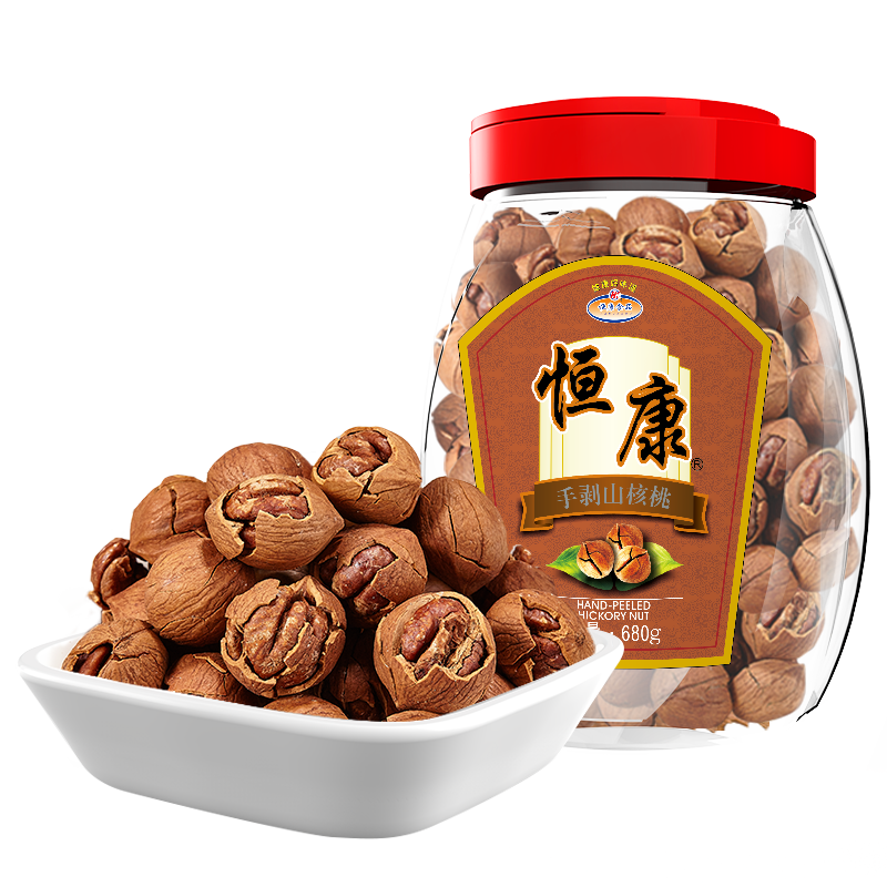 恒康食品奶油味手剥山核桃680g