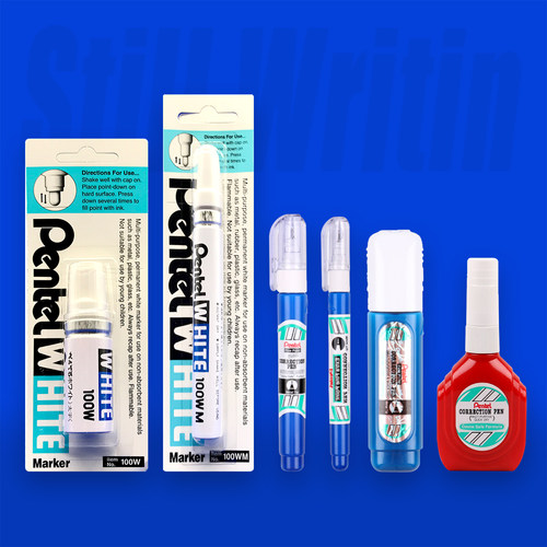 派通涂鸦笔油性记号笔白色圆头