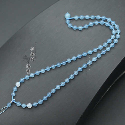 海蓝宝女款翡翠和田玉蜜蜡