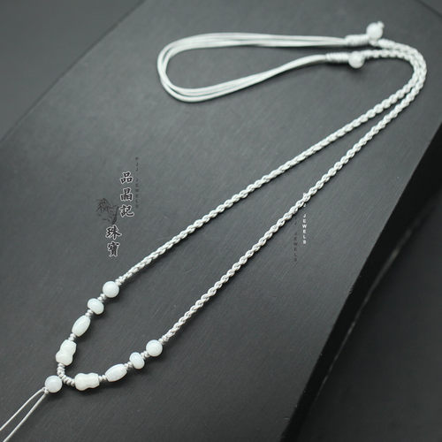 吊坠挂绳手工水晶玉石翡翠百搭