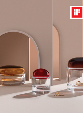 NUDE努德 土耳其进口创意水晶玻璃罐样板房装饰摆件北欧风格