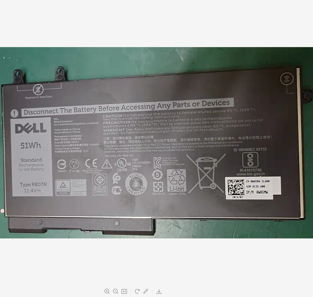 R8D7N4GVMP电池M5400DELL戴尔