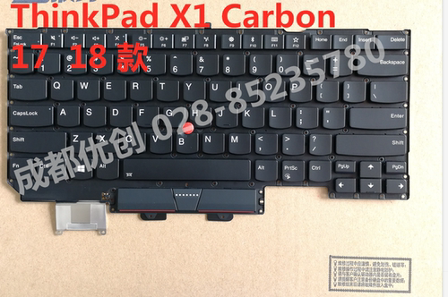 适用联想LENOVO THINKPAD ThinkPad X1C Carbon背光US键盘17 18款