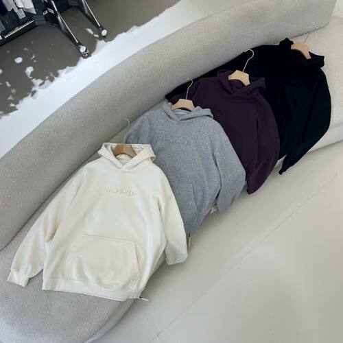 陌格1180秋冬男士连帽卫衣加绒加厚套头学生校服内搭大口袋宽松