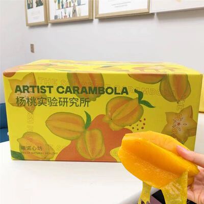 树上熟下河软枝杨桃现摘水果
