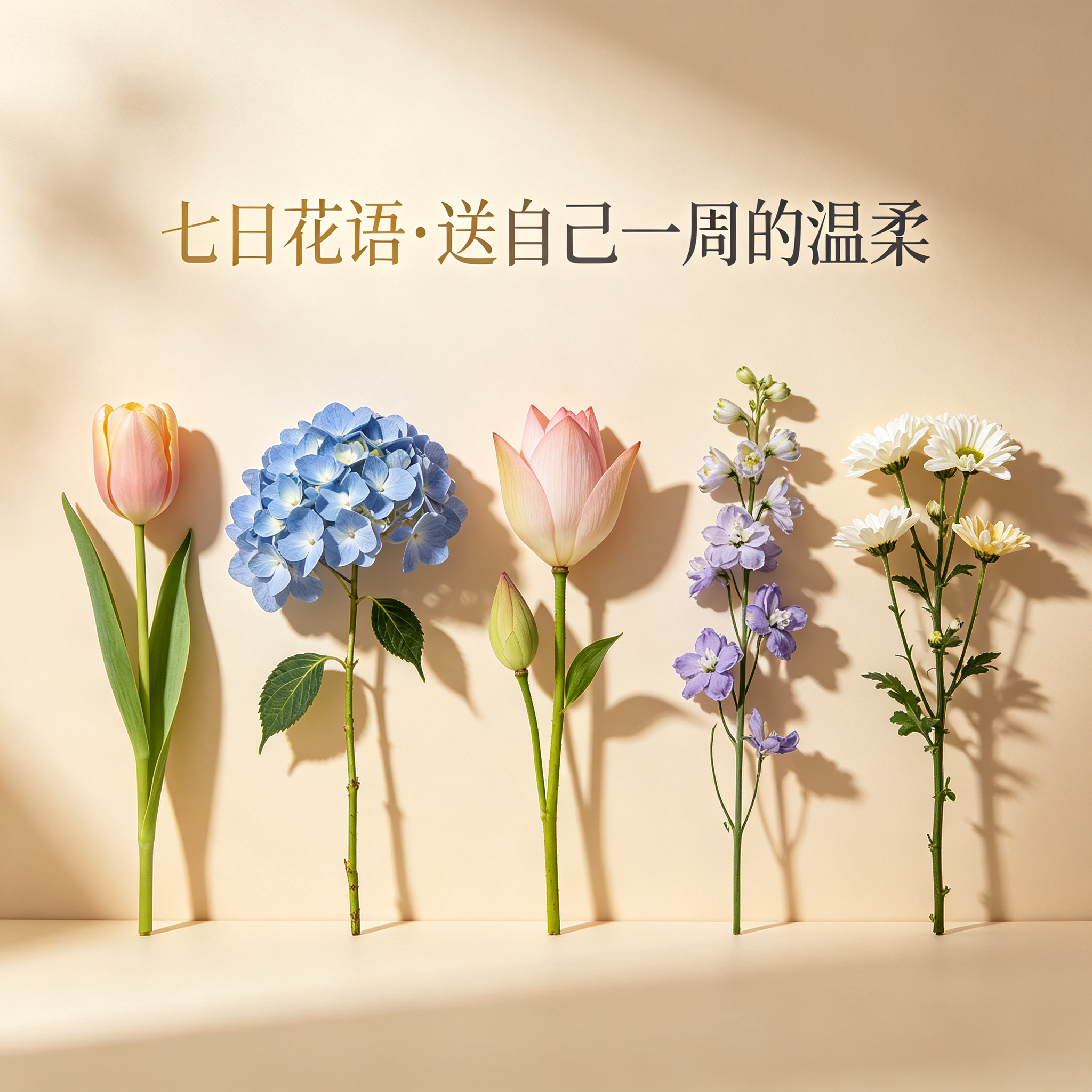 七日花语盲盒 每周一花 鲜花订阅礼盒 治愈系礼物送闺蜜包邮