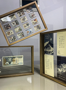 邮票相框diy双面透明创意展示框收藏册保护袋收纳册收藏盒纪念册