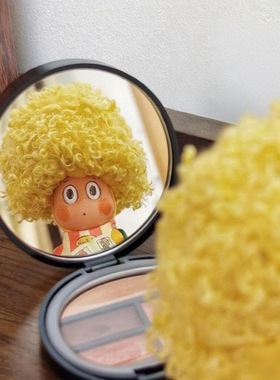 星星人假发爆炸头理发diy自制材料包多色随心配头发帽卷毛扭扭棒