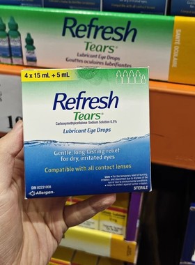 现货加拿大Refresh Tears人造眼泪人工泪液电脑族隐形可用滴眼液