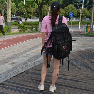 双肩包男士时尚潮流背包男大容量电脑包大学生书包运动休闲旅行包