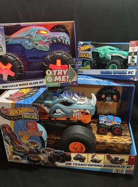 风火轮Monster Trucks电动遥控怪物兽大脚卡车儿童玩具小汽车礼物