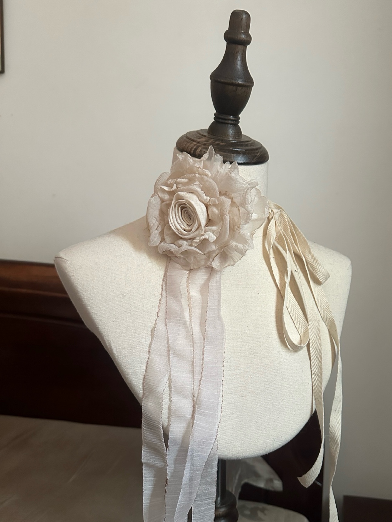 TeNg原创手作干枯烧毁玫瑰花颈带choker项链女系脖颈花超值爆款