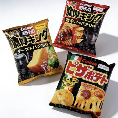 卡乐比日本进口虾条薯片